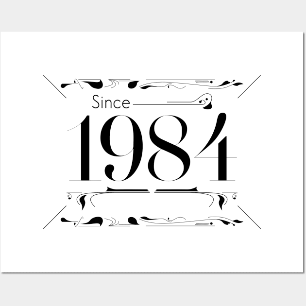 Birthday gift sign about age 1981 Wall Art by Aloenalone